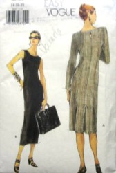 9945 VOG EZ TAPER DRESS LENGTHS SLVS OR NOT PATTERN 8-12,14-18